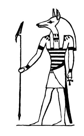 anubis tattoo. ancient egyptian gods the